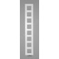 Sapho Block - Sèche-serviettes, 280x1750 mm, 461 W, blanc mat IR184