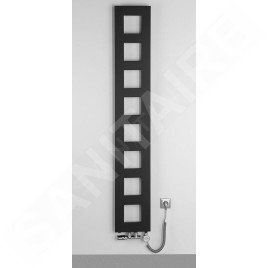 Sapho Block - Corps de chauffe, 280x1750 cm, 461 W, noir mat IR182