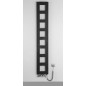Sapho Block - Corps de chauffe, 280x1750 cm, 461 W, noir mat IR182