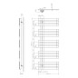 Sapho Silvana - Corps de chauffe, 500x1236 mm, 496 W, blanc IR161