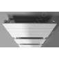 Aqualine Bondi - Sèche-serviettes 450x934 mm, 425 W, blanc DC400T
