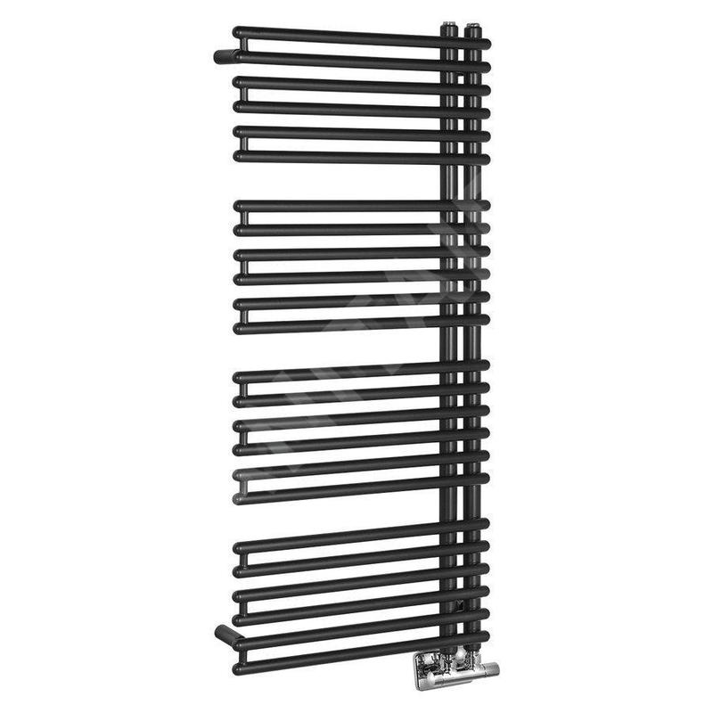 Aqualine Tubini - Sèche-serviettes 496x1126 mm, 529 W, anthracite DC305T