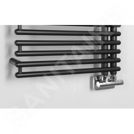Aqualine Tubini - Sèche-serviettes 496x1126 mm, 529 W, anthracite DC305T