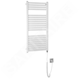Aqualine Chauffage - Sèche-serviettes Tondi-E 450x970 mm, 300 W, blanc DE450T