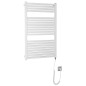 Aqualine Chauffage - Sèche-serviettes Tondi-E 600x970 mm, 400 W, blanc DE460T Aqualine Chauffage - Sèche-serviettes Tondi-E 600x970 mm, 400 W, blanc DE460T