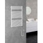 Aqualine Chauffage - Sèche-serviettes Tondi-E 600x970 mm, 400 W, blanc DE460T Aqualine Chauffage - Sèche-serviettes Tondi-E 600x970 mm, 400 W, blanc DE460T
