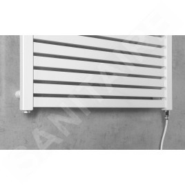 Aqualine Chauffage - Sèche-serviettes Tondi-E 600x970 mm, 400 W, blanc DE460T