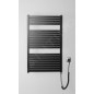 Aqualine Chauffage - Sèche-serviettes Tondi-E 600x970 mm, 400 W, noir mat DE466T Aqualine Chauffage - Sèche-serviettes Tondi-E 600x970 mm, 400 W, noir mat DE466T