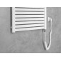 Aqualine Chauffage - Sèche-serviettes Tondi-E 450x1330 mm, 500 W, blanc DE470T Aqualine Chauffage - Sèche-serviettes Tondi-E 450x1330 mm, 500 W, blanc DE470T