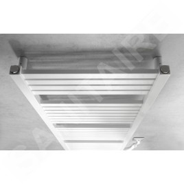 Aqualine Chauffage - Sèche-serviettes Tondi-E 450x1330 mm, 500 W, blanc DE470T