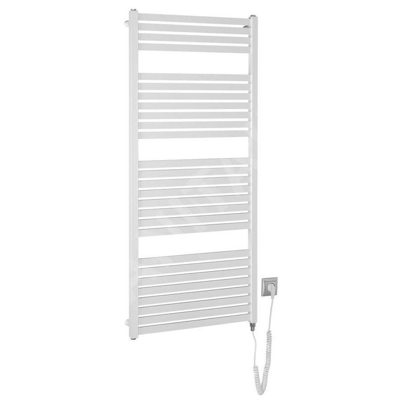 Aqualine Chauffage - Sèche-serviettes Tondi-E 600x1330 mm, 600 W, blanc DE480T Aqualine Chauffage - Sèche-serviettes Tondi-E 600x1330 mm, 600 W, blanc DE480T