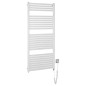 Aqualine Chauffage - Sèche-serviettes Tondi-E 600x1330 mm, 600 W, blanc DE480T Aqualine Chauffage - Sèche-serviettes Tondi-E 600x1330 mm, 600 W, blanc DE480T