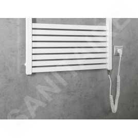 Aqualine Chauffage - Sèche-serviettes Tondi-E 600x1330 mm, 600 W, blanc DE480T