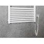 Aqualine Chauffage - Sèche-serviettes Tondi-E 600x1330 mm, 600 W, blanc DE480T Aqualine Chauffage - Sèche-serviettes Tondi-E 600x1330 mm, 600 W, blanc DE480T