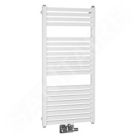Aqualine Chauffage - Elément chauffant Tondi 450x970 mm, raccordement central, blanc DT450T