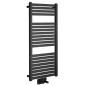 Aqualine Chauffage - Elément chauffant Tondi 450x970 mm, raccordement central, noir mat DT456T Aqualine Chauffage - Elément chauffant Tondi 450x970 mm, raccordement central, noir mat DT456T