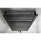 Aqualine Chauffage - Elément chauffant Tondi 450x970 mm, raccordement central, noir mat DT456T Aqualine Chauffage - Elément chauffant Tondi 450x970 mm, raccordement central, noir mat DT456T