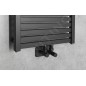 Aqualine Chauffage - Elément chauffant Tondi 450x970 mm, raccordement central, noir mat DT456T Aqualine Chauffage - Elément chauffant Tondi 450x970 mm, raccordement central, noir mat DT456T