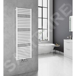 Aqualine Chauffage - Sèche-serviettes Tondi 450x1330 cm, connexion centrale, blanc DT470T