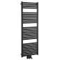 Aqualine Chauffage - Sèche-serviettes Tondi 450x1330 cm, connexion centrale, noir mat DT476T Aqualine Chauffage - Sèche-serviettes Tondi 450x1330 cm, connexion centrale, noir mat DT476T