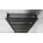 Aqualine Chauffage - Sèche-serviettes Tondi 450x1330 cm, connexion centrale, noir mat DT476T Aqualine Chauffage - Sèche-serviettes Tondi 450x1330 cm, connexion centrale, noir mat DT476T