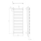Sapho Metro Dos - Corps de chauffe, 550x1430 mm, 476 W, chrome IR430R