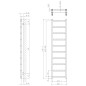 Sapho Metro Light - Sèche-serviettes 300x1140 mm, 211 W, chrome IR444R
