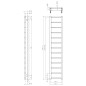 Sapho Metro Light - Corps de chauffe, 300x1500 mm, 276 W, chrome IR446R