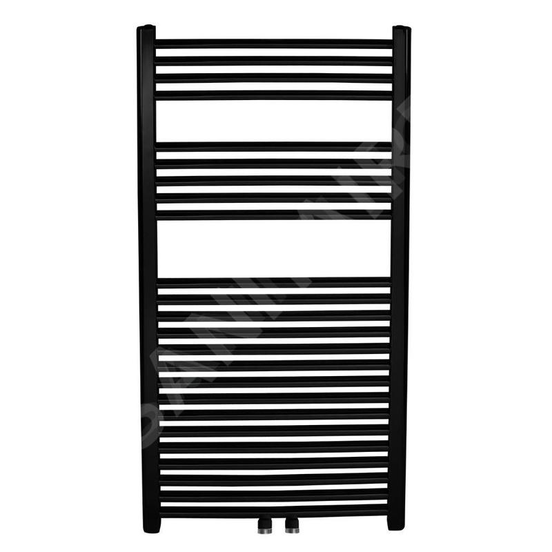 Novaservis Radiateurs - Elément chauffant droit 1200 mm, noir mat 450/1200/RS,5