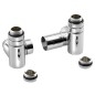 Sapho Corner Combi - Jeu de raccordement triaxial, version gauche, chrome CP330S