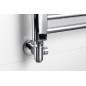 Sapho Corner Combi - Jeu de raccordement triaxial, version gauche, chrome CP330S