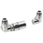 Sapho Corner - Jeu de raccordement thermostatique triaxial, version gauche, chrome CP1011LS