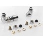 Sapho Corner - Jeu de raccordement thermostatique triaxial, version gauche, chrome CP1011LS