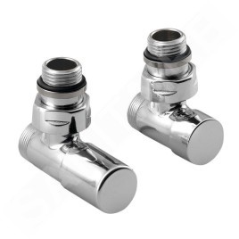 Sapho Compact - Kit de raccordement de robinets, d'angle, manuel, chrome CP5015S