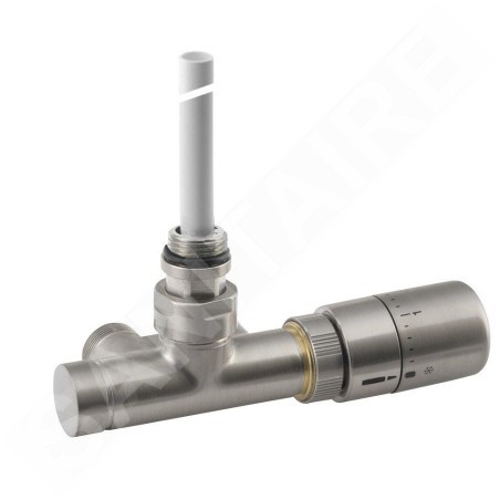 Sapho Mono One - Jeu de raccordement thermostatique de robinets, inox brossé CP2550S