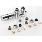 Sapho Twin Combi - Jeu de raccordement thermostatique, raccordement central 50 mm, version droite, chrome CP5012S