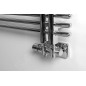 Sapho Twin Combi - Jeu de raccordement thermostatique, raccordement central 50 mm, version droite, chrome CP5012S