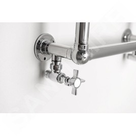 Sapho Star - Kit de raccordement de robinets, d'angle, manuel, chrome CP5020S