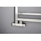 Sapho Cube Twin - Jeu de raccordement vannes, raccordement central, entraxe 50 mm, inox brossé CP582S