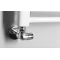 Aqualine First - Jeu de vannes de raccordement d'angle, version droite, chrome CP920S