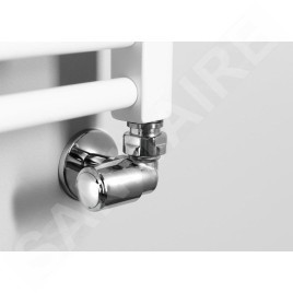 Aqualine First - Jeu de vannes de raccordement d'angle, version droite, chrome CP920S