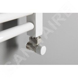 Aqualine Accessoires - Kit de raccordement ECO corner, nickel/blanc CP9810S