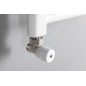 Aqualine Accessoires - Kit de raccordement ECO corner, nickel/blanc CP9810S