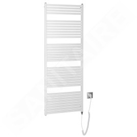 Aqualine Chauffage - Sèche-serviettes Tondi-E, 600x1690 mm, 800W, blanc DE490T