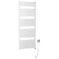 Aqualine Chauffage - Sèche-serviettes Tondi-E, 600x1690 mm, 800W, blanc DE490T