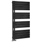 Aqualine Chauffage - Sèche-serviettes Mili, 600 x 1222 mm, 632 W, noir mat DC626T Aqualine Chauffage - Sèche-serviettes Mili, 600 x 1222 mm, 632 W, noir mat DC626T