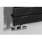 Aqualine Chauffage - Sèche-serviettes Mili, 600 x 1222 mm, 632 W, noir mat DC626T Aqualine Chauffage - Sèche-serviettes Mili, 600 x 1222 mm, 632 W, noir mat DC626T