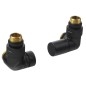 Sapho Corner - Jeu de raccordement triaxial, version droite, noir mat CP130BS