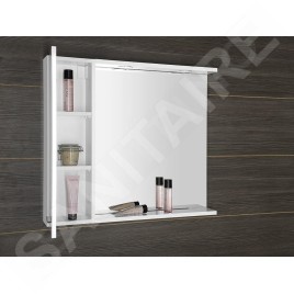 Aqualine Zoja - Armoire suspendue 200x700x140 mm, blanc 45462