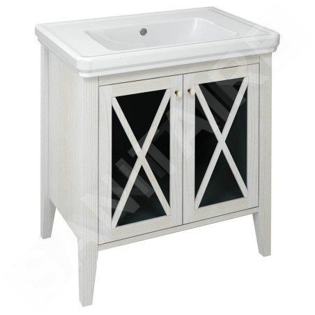 Sapho Cross - Meuble pour lavabo 70x81x47 cm, blanc CR275